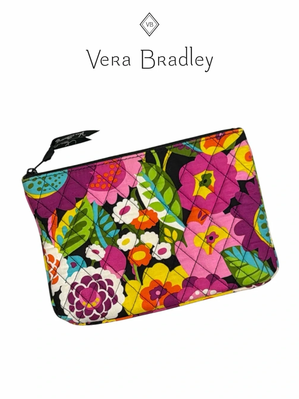 Vera Bradley Va Va Bloom Pattern Cosmetic Bag
